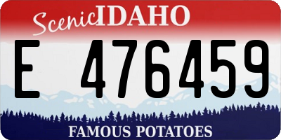 ID license plate E476459