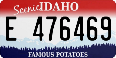 ID license plate E476469