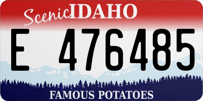 ID license plate E476485