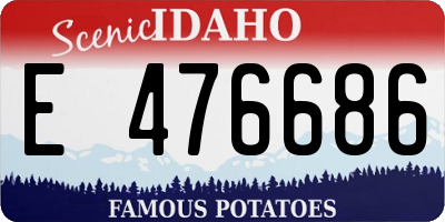 ID license plate E476686