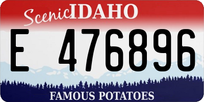 ID license plate E476896