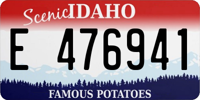 ID license plate E476941