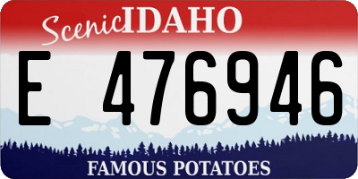 ID license plate E476946