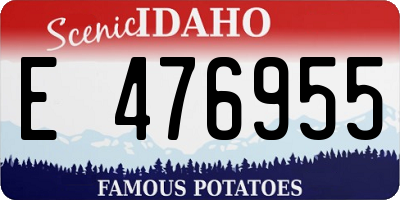 ID license plate E476955
