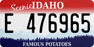 ID license plate E476965