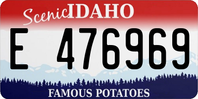 ID license plate E476969