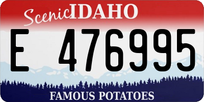 ID license plate E476995