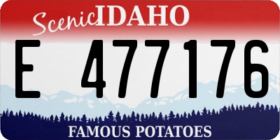 ID license plate E477176