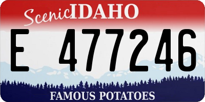 ID license plate E477246