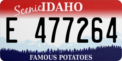 ID license plate E477264