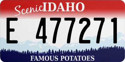 ID license plate E477271