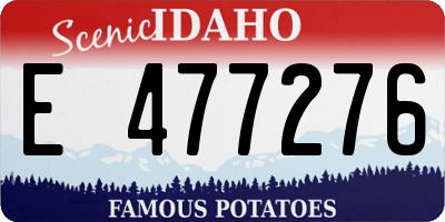 ID license plate E477276