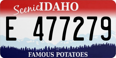 ID license plate E477279