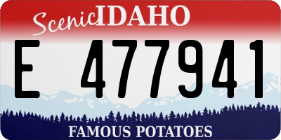 ID license plate E477941