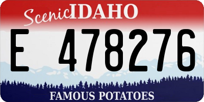 ID license plate E478276