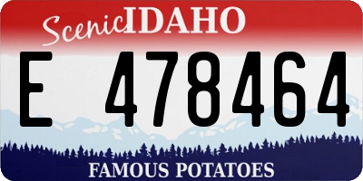 ID license plate E478464