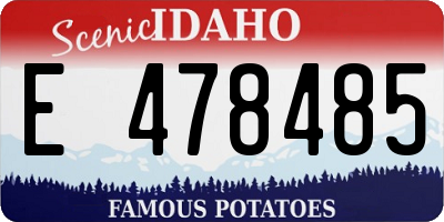 ID license plate E478485
