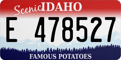 ID license plate E478527
