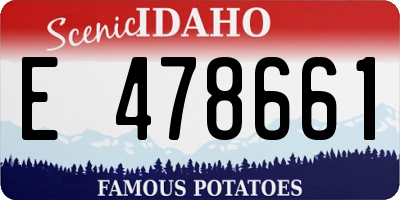 ID license plate E478661