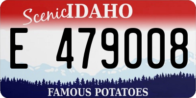 ID license plate E479008