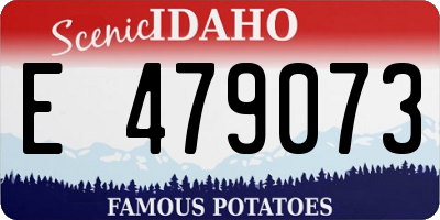 ID license plate E479073