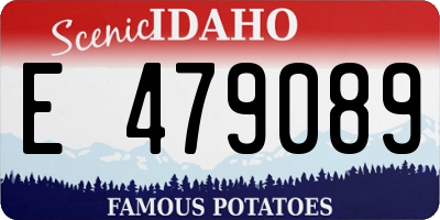 ID license plate E479089