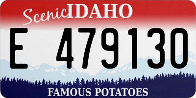 ID license plate E479130