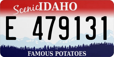 ID license plate E479131