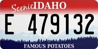 ID license plate E479132