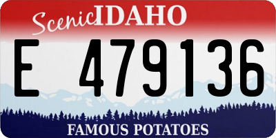 ID license plate E479136