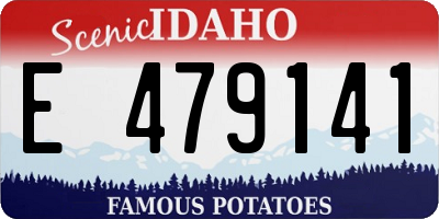 ID license plate E479141