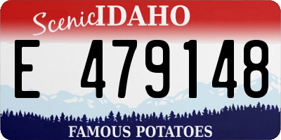 ID license plate E479148