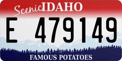 ID license plate E479149