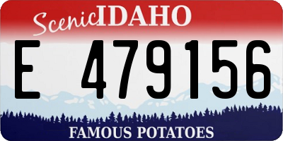 ID license plate E479156