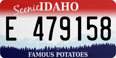 ID license plate E479158