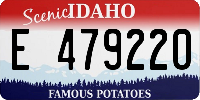 ID license plate E479220