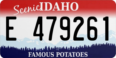 ID license plate E479261