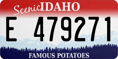ID license plate E479271