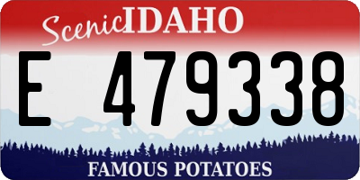 ID license plate E479338
