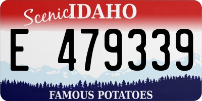 ID license plate E479339
