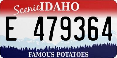 ID license plate E479364