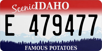 ID license plate E479477