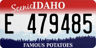 ID license plate E479485