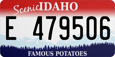 ID license plate E479506