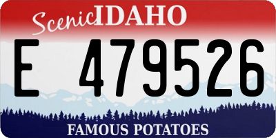ID license plate E479526