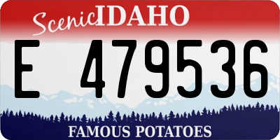 ID license plate E479536