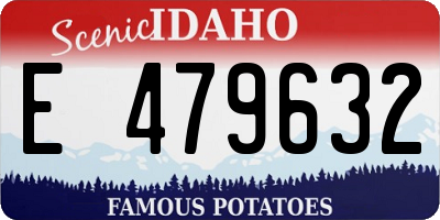 ID license plate E479632