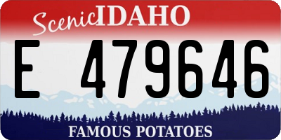 ID license plate E479646