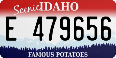 ID license plate E479656