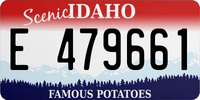 ID license plate E479661